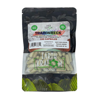 earth kratom_150ct trainwreck kratom - BBW Supply