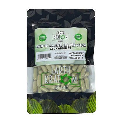 earth kratom_150ct white maeng da kratom - BBW Supply