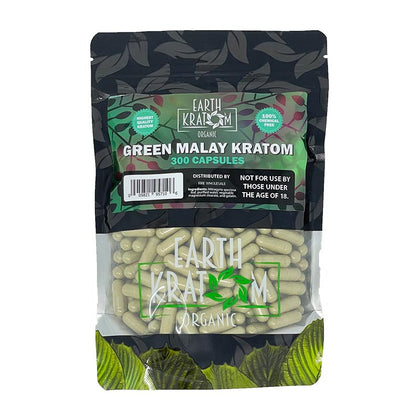 earth kratom_300ct green malay kratom - BBW Supply