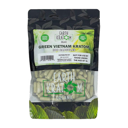 earth kratom_300ct green vietnam kratom - BBW Supply