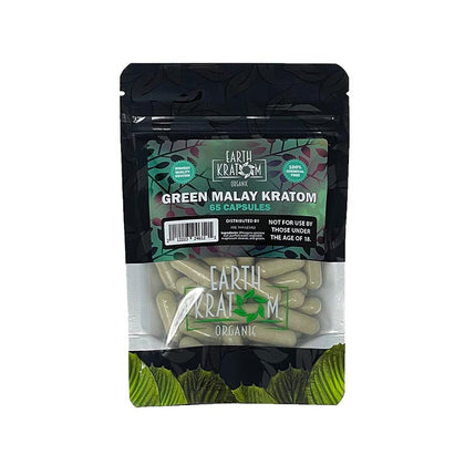 earth kratom_65ct green malay kratom - BBW Supply