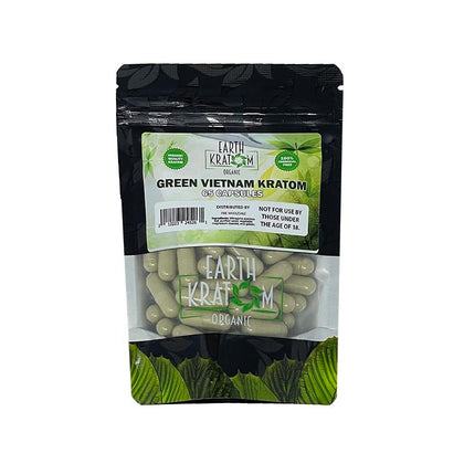 earth kratom_65ct green vietnam kratom - BBW Supply