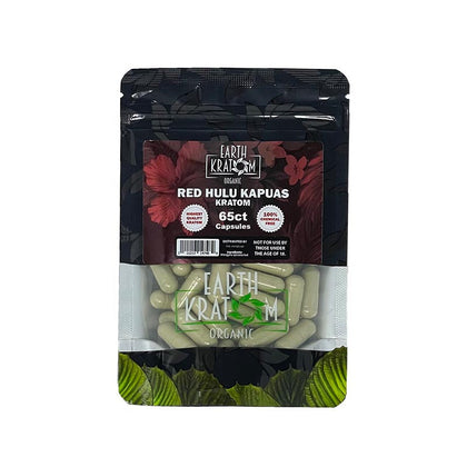 earth kratom_65ct red hulu kratom - BBW Supply