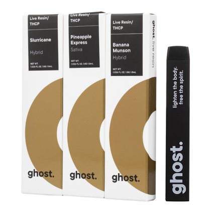 GHOST THC-P LIVE RESIN DISPOSABLE 2G | PACK OF 10